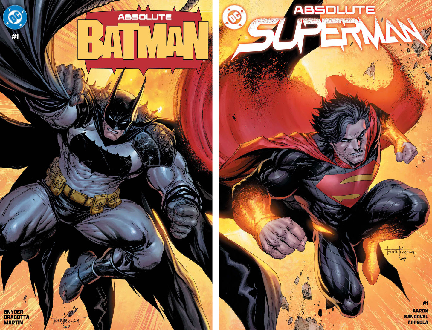 ABSOLUTE BATMAN & ABSOLUTE SUPERMAN #1 TYLER KIRKHAM VARIANT