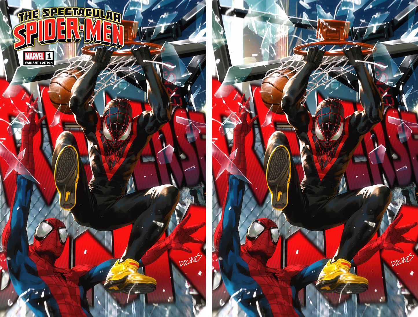 THE SPECTACULAR SPIDER-MEN 1 DERRICK CHEW VARIANT
