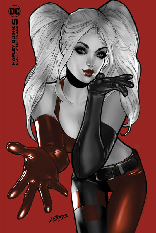 HARLEY QUINN BLACK WHITE REDDER 5 LOBOS Minimal Dress