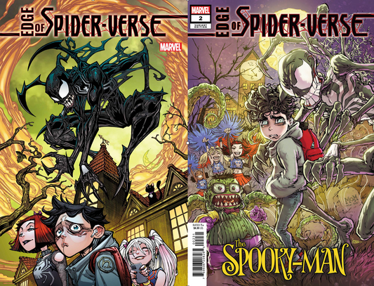 EDGE OF SPIDER-VERSE 2 FIRST SPOOKY MAN SET OF 2 COVERS